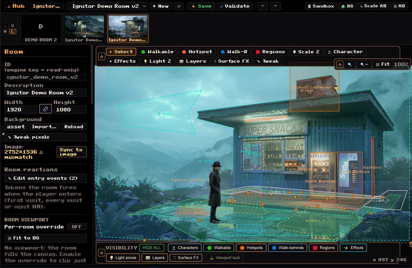 Ignitor Room Editor